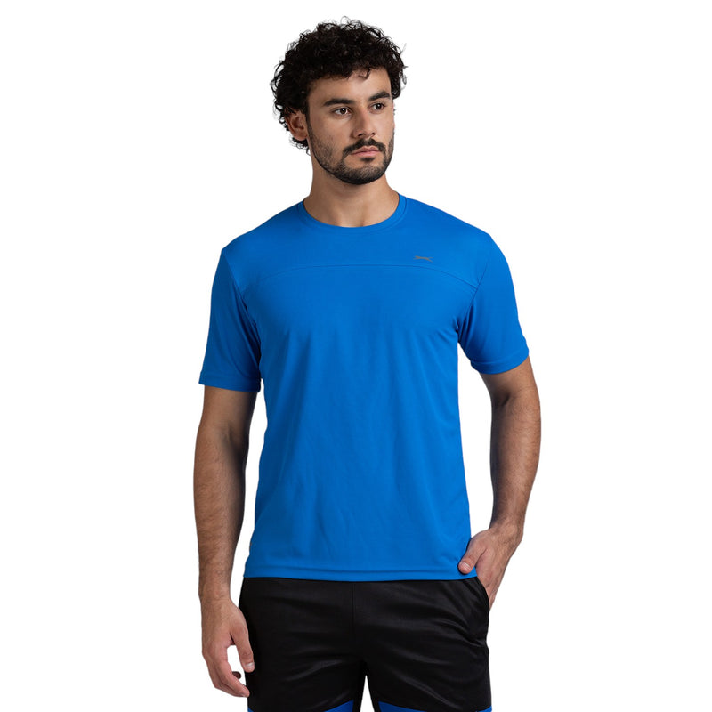 Half Sleeve T-Shirt for Men in Ele. Blue - Perfect for Fitness and Workout[ECO1400HXC-Ele. Blue]