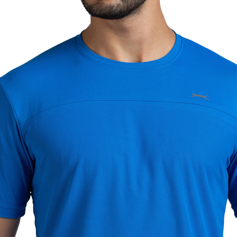 Half Sleeve T-Shirt for Men in Ele. Blue - Perfect for Fitness and Workout[ECO1400HXC-Ele. Blue]