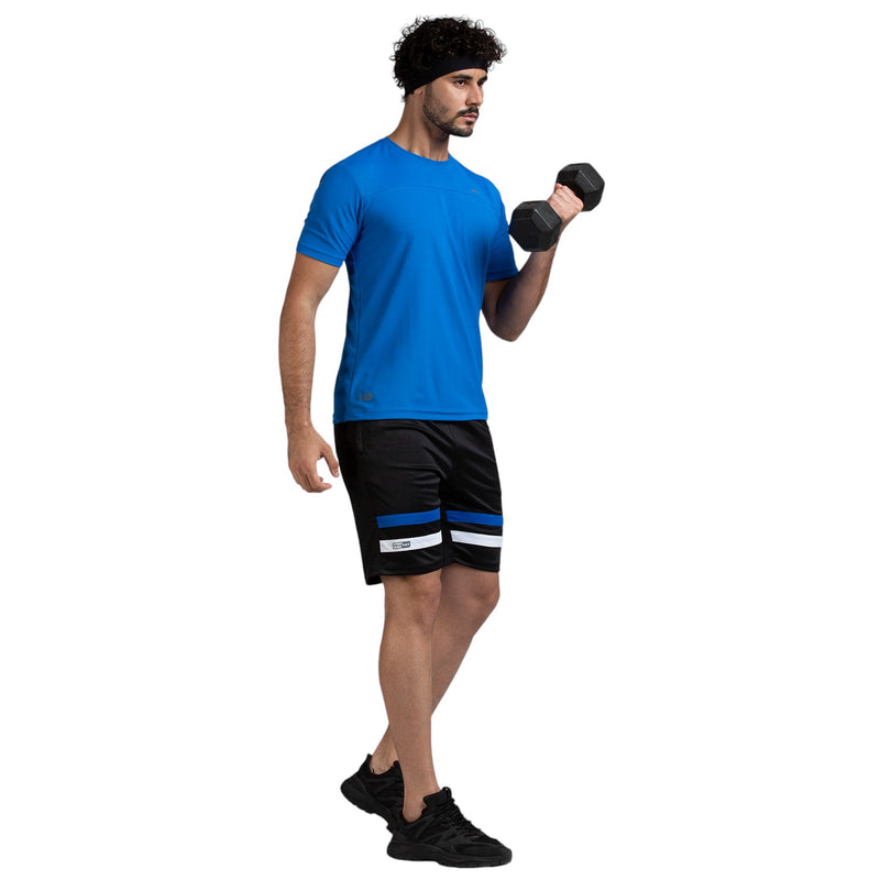 Half Sleeve T-Shirt for Men in Ele. Blue - Perfect for Fitness and Workout[ECO1400HXC-Ele. Blue]