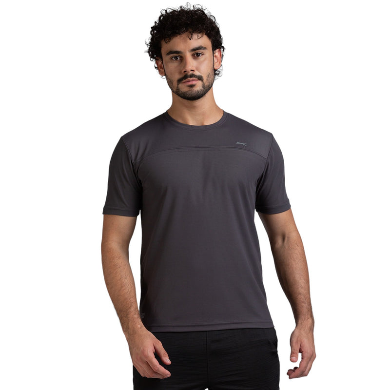 Half Sleeve T-Shirt for Men in Graphite - Perfect for Fitness and Workout[ECO1400HXC-Graphite]