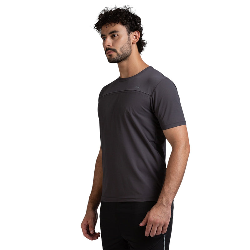 Half Sleeve T-Shirt for Men in Graphite - Perfect for Fitness and Workout[ECO1400HXC-Graphite]