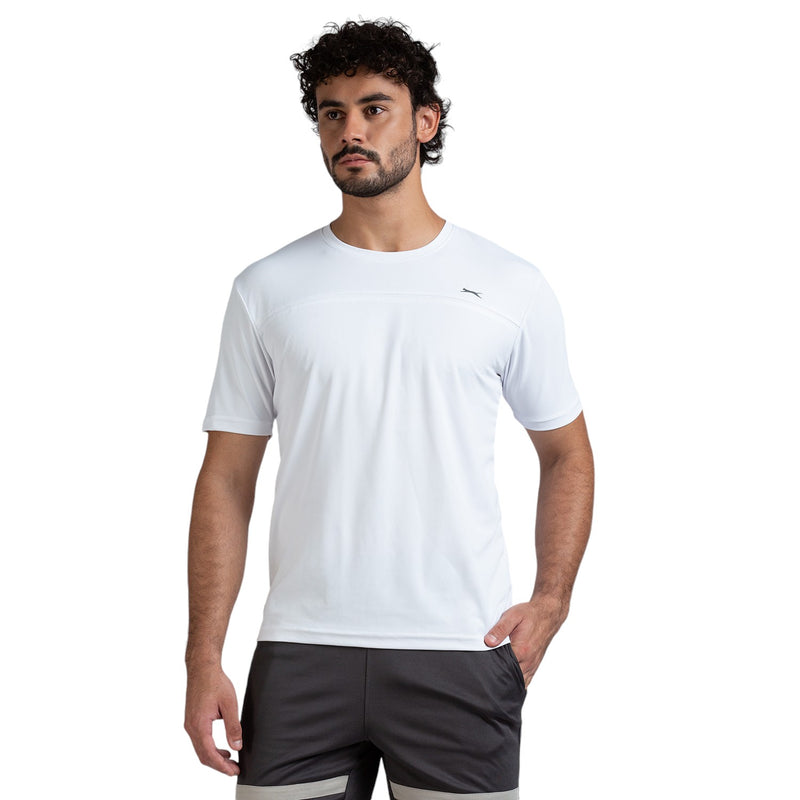 Half Sleeve T-Shirt for Men in White - Perfect for Fitness and Workout[ECO1400HXC-White]