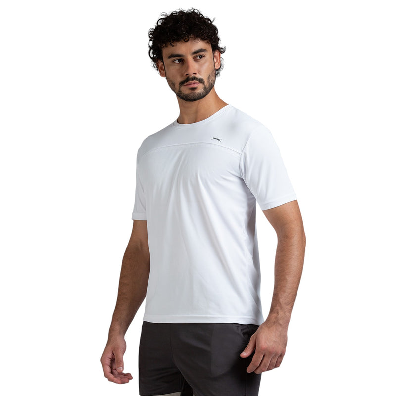 Half Sleeve T-Shirt for Men in White - Perfect for Fitness and Workout[ECO1400HXC-White]