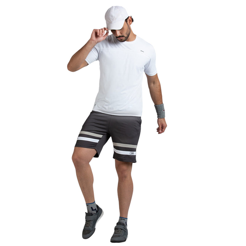 Half Sleeve T-Shirt for Men in White - Perfect for Fitness and Workout[ECO1400HXC-White]