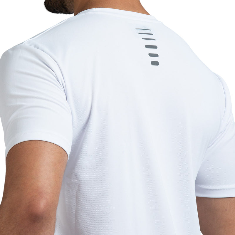 Half Sleeve T-Shirt for Men in White - Perfect for Fitness and Workout[ECO1400HXC-White]