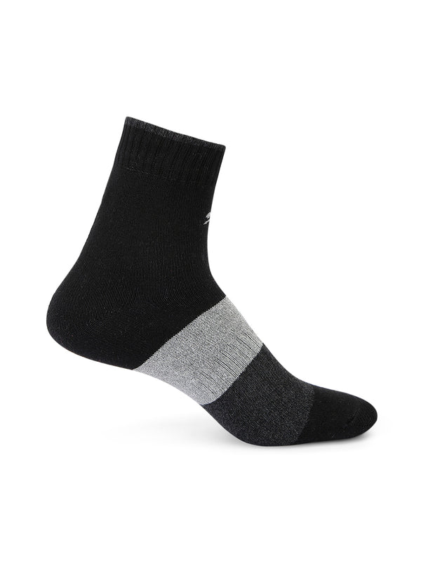 1/4 Inch Socks for Men in Black-Grey-Blue - Perfect for Fitness and Workout[FABX]