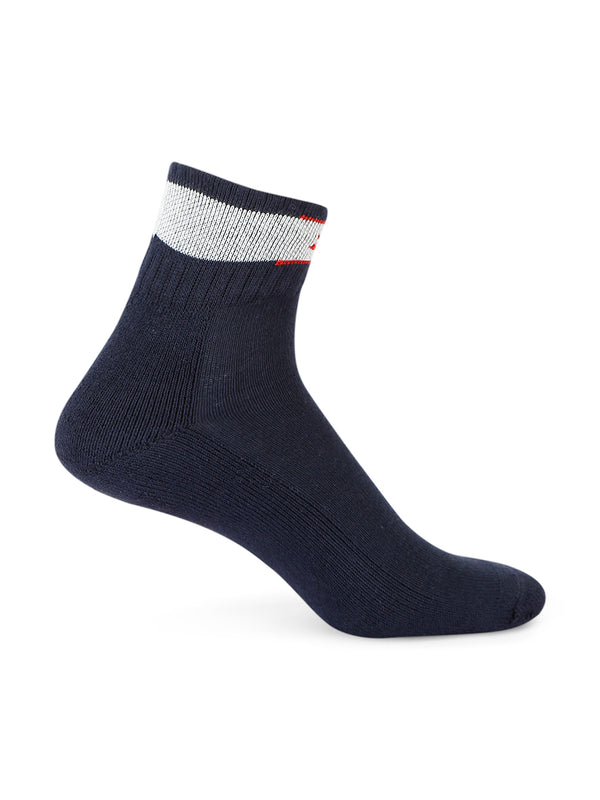 1/4 Inch Socks for Men in Black-Grey-Blue - Perfect for Fitness and Workout[FORCEX]