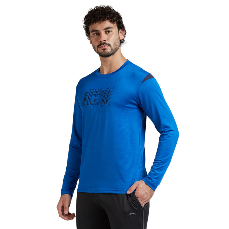 Full Sleeves T-Shirt for Men in RIVIERA - Perfect for Fitness and Workout[LS9100106HXC-Riviera]