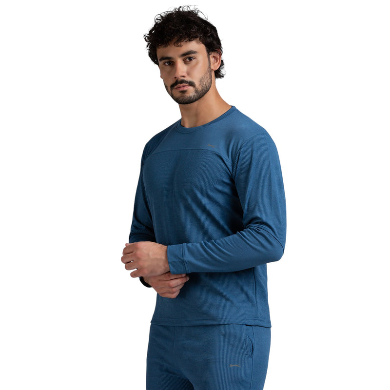 Full Sleeves T-Shirt for Men in PETROL  - Perfect for Fitness and Workout[LS9100107HXC-Petrol ]