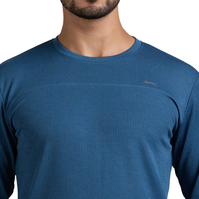 Full Sleeves T-Shirt for Men in PETROL  - Perfect for Fitness and Workout[LS9100107HXC-Petrol ]