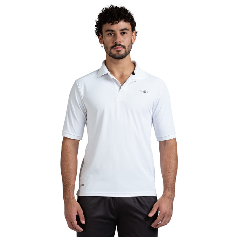 Polo for Men in White - Perfect for Fitness and Workout[POLO14001HXC-White]