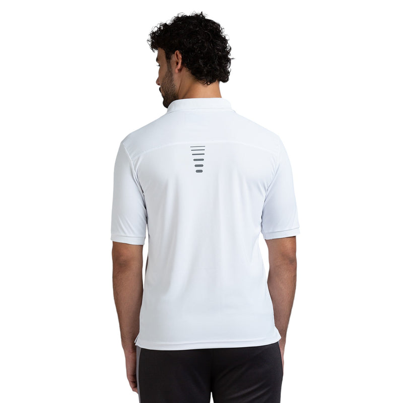 Polo for Men in White - Perfect for Fitness and Workout[POLO14001HXC-White]