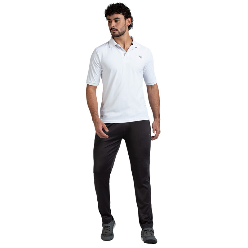 Polo for Men in White - Perfect for Fitness and Workout[POLO14001HXC-White]