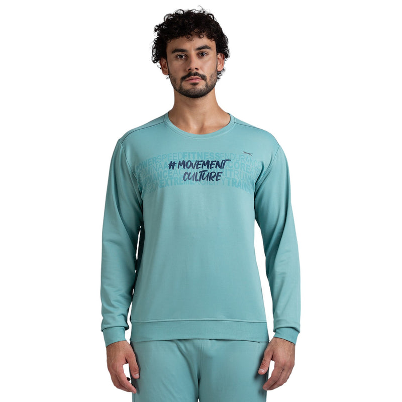 Pull Over for Men in Sea Green - Perfect for Fitness and Workout[SS4004HXC-Sea Green]