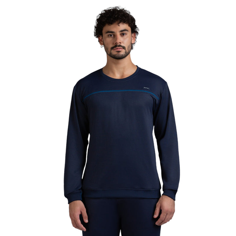 Full Sleeves Sweatshirt for Men in NAVY - Perfect for Fitness and Workout[SS40890HXC-Navy]