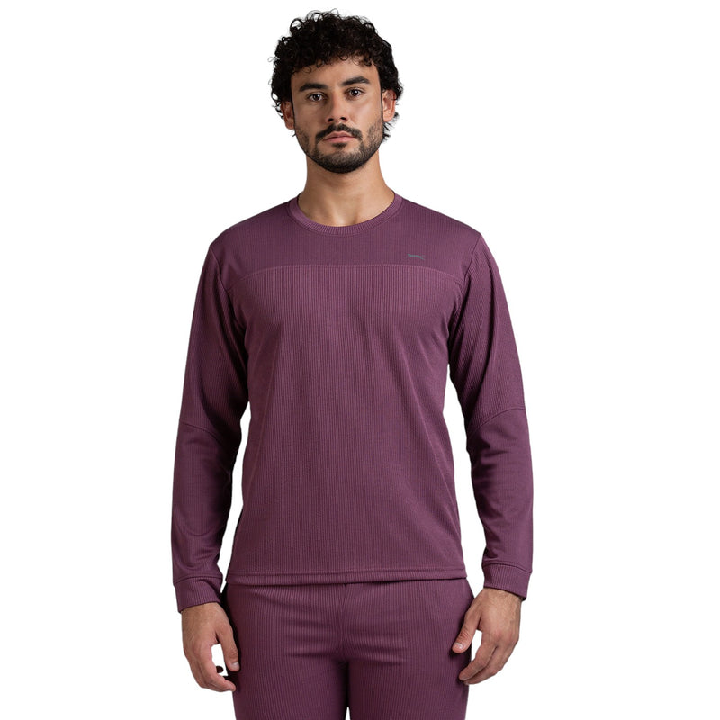 Full Sleeves T-Shirt for Men in WINE - Perfect for Fitness and Workout[LS9100107HXC-Wine]