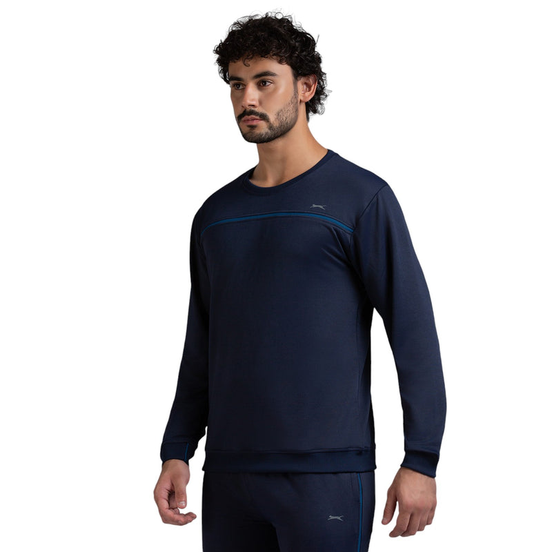 Full Sleeves Sweatshirt for Men in NAVY - Perfect for Fitness and Workout[SS40890HXC-Navy]