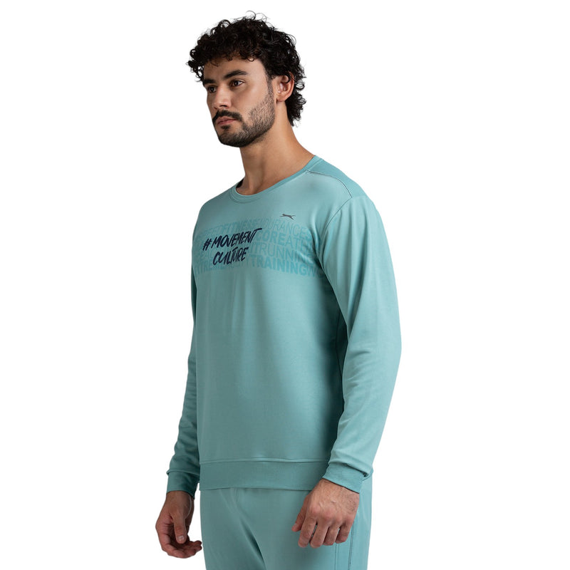 Pull Over for Men in Sea Green - Perfect for Fitness and Workout[SS4004HXC-Sea Green]