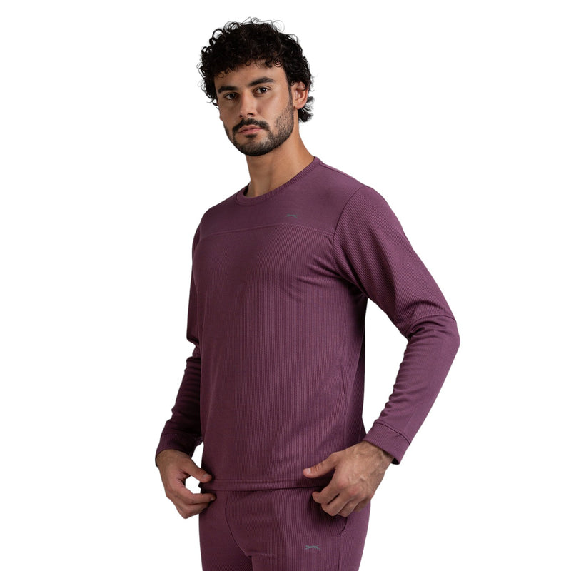 Full Sleeves T-Shirt for Men in WINE - Perfect for Fitness and Workout[LS9100107HXC-Wine]