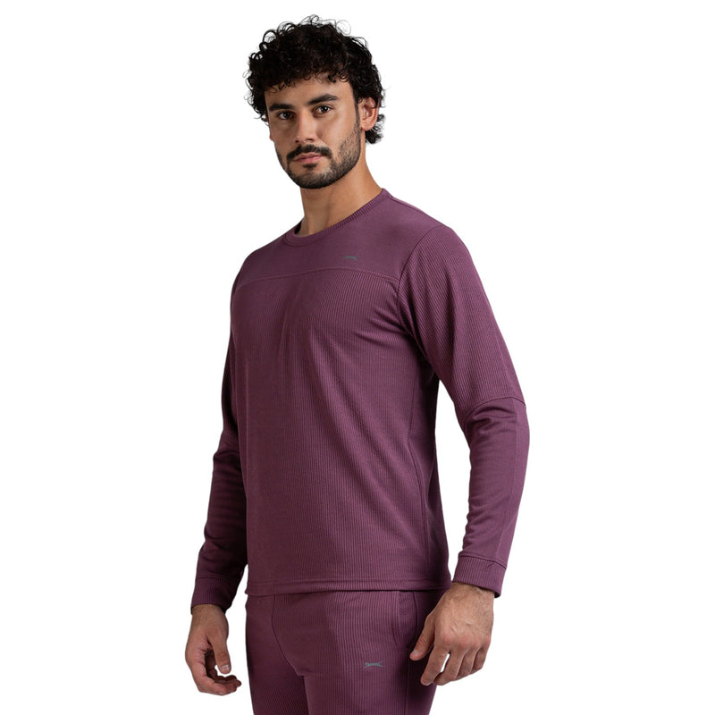 Full Sleeves T-Shirt for Men in WINE - Perfect for Fitness and Workout[LS9100107HXC-Wine]