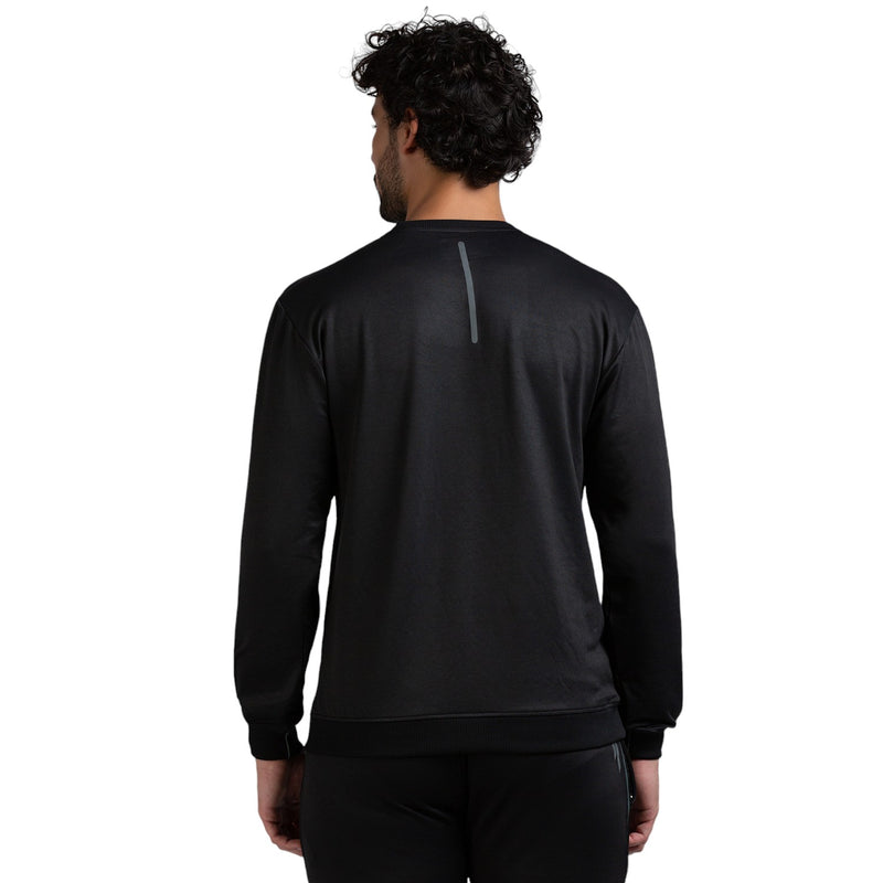 Full Sleeves sweatshirt for Men in BLACK - Perfect for Fitness and Workout[SS40890HXC-Black]